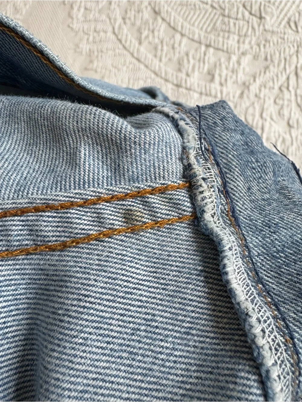 Re/done Levi’s Vintage Wide-Leg Flare Two Tone Jeans